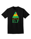 Matching Christmas Design - Elf Family - Little Elf Adult Dark T-Shirt by TooLoud-Mens T-Shirt-TooLoud-Black-Small-Davson Sales