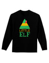 Matching Christmas Design - Elf Family - Little Elf Adult Long Sleeve Dark T-Shirt by TooLoud-TooLoud-Black-Small-Davson Sales