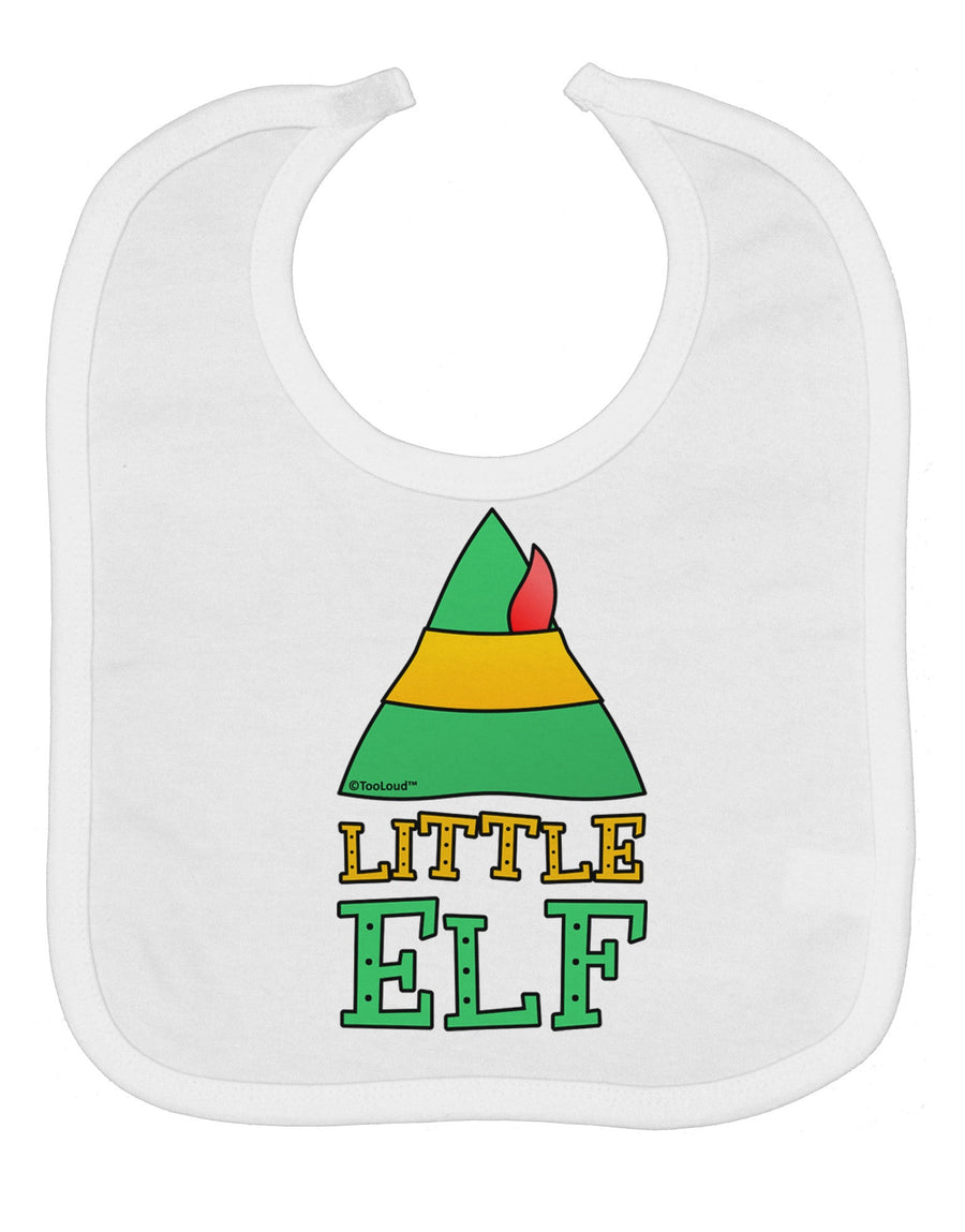 Matching Christmas Design - Elf Family - Little Elf Baby Bib by TooLoud