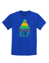 Matching Christmas Design - Elf Family - Little Elf Childrens Dark T-Shirt by TooLoud-Childrens T-Shirt-TooLoud-Royal-Blue-X-Small-Davson Sales