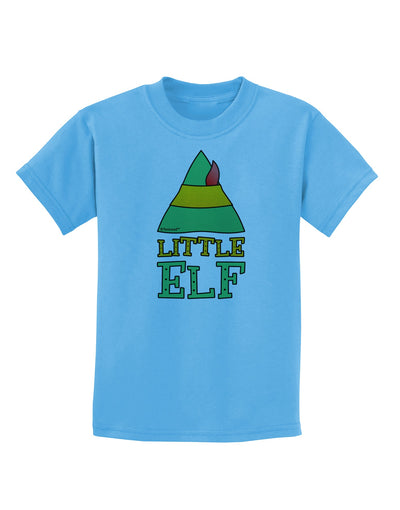 Matching Christmas Design - Elf Family - Little Elf Childrens T-Shirt by TooLoud-Childrens T-Shirt-TooLoud-Aquatic-Blue-X-Small-Davson Sales