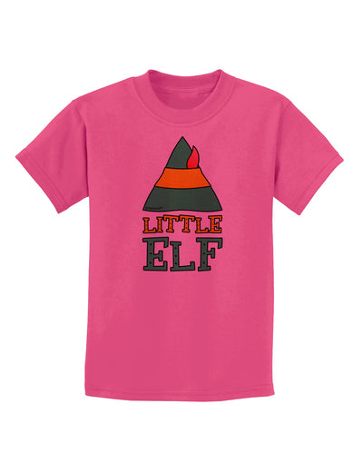 Matching Christmas Design - Elf Family - Little Elf Childrens T-Shirt by TooLoud-Childrens T-Shirt-TooLoud-Sangria-X-Small-Davson Sales