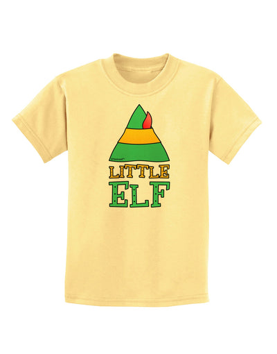 Matching Christmas Design - Elf Family - Little Elf Childrens T-Shirt by TooLoud-Childrens T-Shirt-TooLoud-Daffodil-Yellow-X-Small-Davson Sales