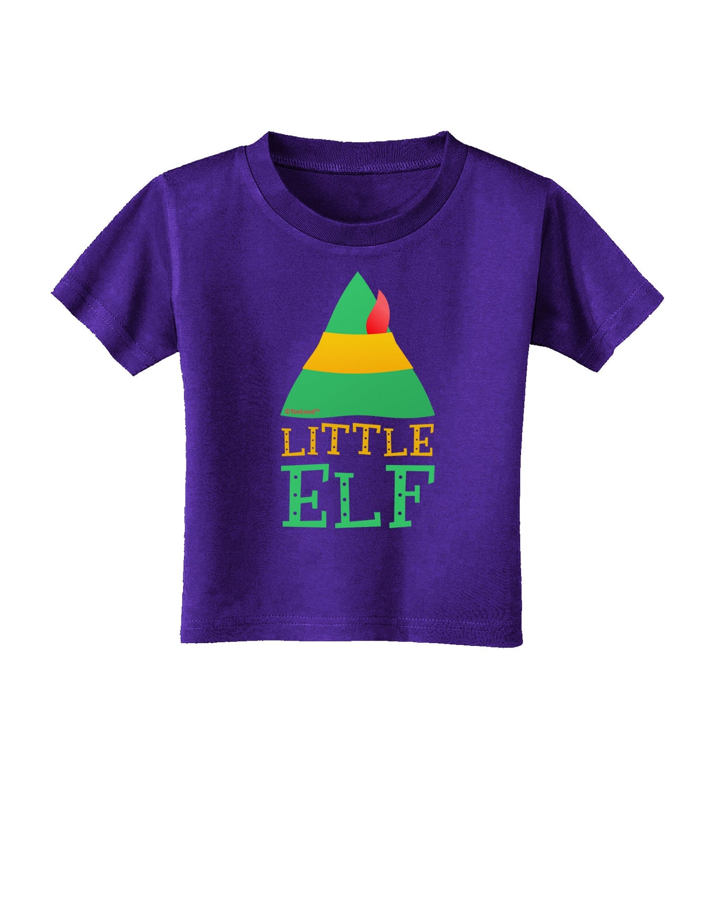 Matching Christmas Design - Elf Family - Little Elf Toddler T-Shirt Dark by TooLoud-Toddler T-Shirt-TooLoud-Purple-2T-Davson Sales