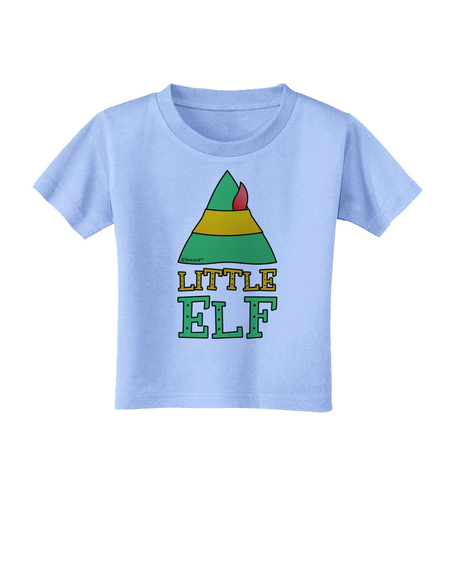 Matching Christmas Design - Elf Family - Little Elf Toddler T-Shirt by TooLoud-Toddler T-Shirt-TooLoud-Aquatic-Blue-2T-Davson Sales
