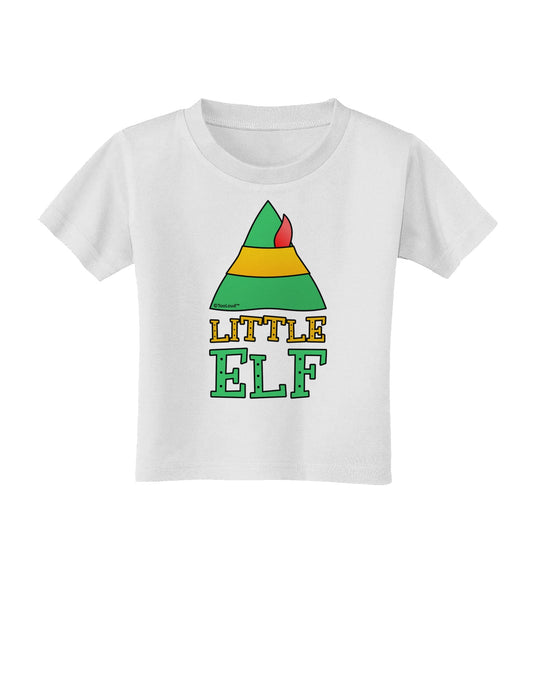 Matching Christmas Design - Elf Family - Little Elf Toddler T-Shirt by TooLoud-Toddler T-Shirt-TooLoud-White-2T-Davson Sales