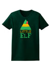 Matching Christmas Design - Elf Family - Little Elf Womens Dark T-Shirt by TooLoud-Womens T-Shirt-TooLoud-Forest-Green-Small-Davson Sales