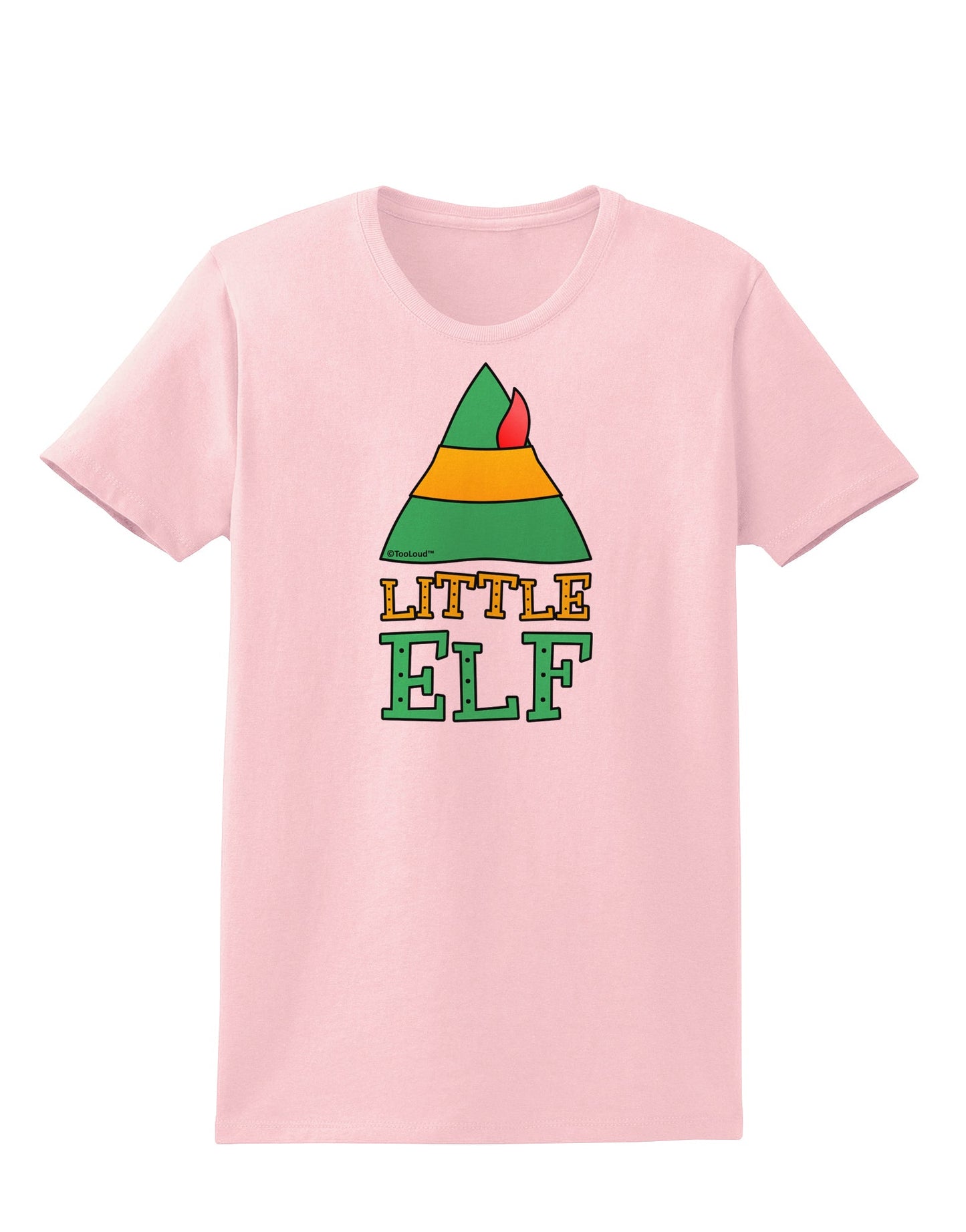 Matching Christmas Design - Elf Family - Little Elf Womens T-Shirt by TooLoud-Womens T-Shirt-TooLoud-PalePink-X-Small-Davson Sales