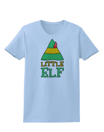 Matching Christmas Design - Elf Family - Little Elf Womens T-Shirt by TooLoud-Womens T-Shirt-TooLoud-Light-Blue-X-Small-Davson Sales