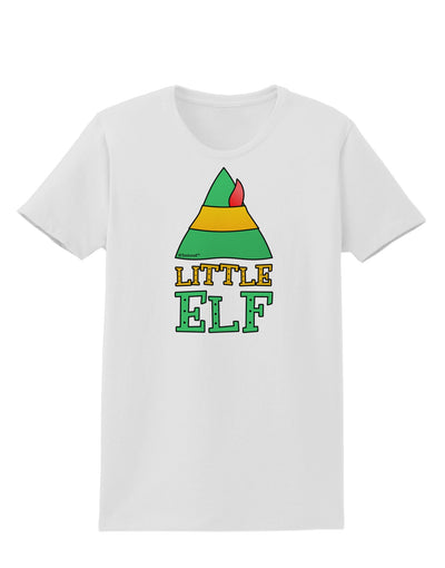 Matching Christmas Design - Elf Family - Little Elf Womens T-Shirt by TooLoud-Womens T-Shirt-TooLoud-White-X-Small-Davson Sales