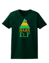 Matching Christmas Design - Elf Family - Mama Elf Womens Dark T-Shirt-Womens T-Shirt-TooLoud-Forest-Green-Small-Davson Sales