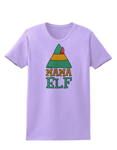 Matching Christmas Design - Elf Family - Mama Elf Womens T-Shirt-Womens T-Shirt-TooLoud-Lavender-X-Small-Davson Sales