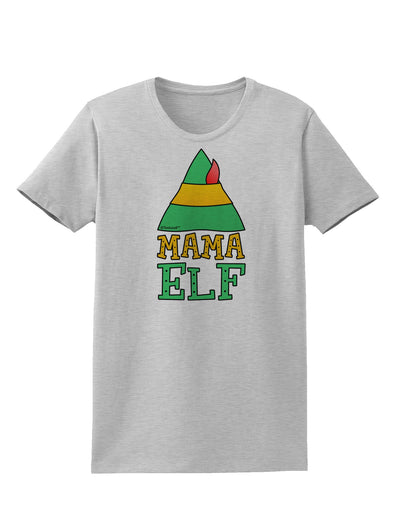 Matching Christmas Design - Elf Family - Mama Elf Womens T-Shirt-Womens T-Shirt-TooLoud-AshGray-X-Small-Davson Sales