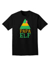 Matching Christmas Design - Elf Family - Papa Elf Adult Dark T-Shirt-Mens T-Shirt-TooLoud-Black-Small-Davson Sales