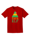 Matching Christmas Design - Elf Family - Papa Elf Adult Dark T-Shirt-Mens T-Shirt-TooLoud-Red-Small-Davson Sales