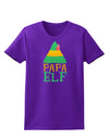 Matching Christmas Design - Elf Family - Papa Elf Womens Dark T-Shirt-Womens T-Shirt-TooLoud-Purple-X-Small-Davson Sales