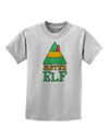 Matching Christmas Design - Elf Family - Sister Elf Childrens T-Shirt-Childrens T-Shirt-TooLoud-AshGray-X-Small-Davson Sales