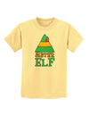 Matching Christmas Design - Elf Family - Sister Elf Childrens T-Shirt-Childrens T-Shirt-TooLoud-Daffodil-Yellow-X-Small-Davson Sales