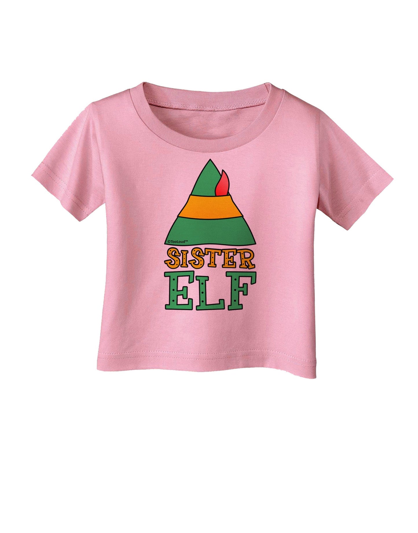 Matching Christmas Design - Elf Family - Sister Elf Infant T-Shirt-Infant T-Shirt-TooLoud-Candy-Pink-06-Months-Davson Sales