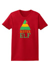 Matching Christmas Design - Elf Family - Sister Elf Womens Dark T-Shirt-Womens T-Shirt-TooLoud-Red-X-Small-Davson Sales