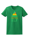 Matching Christmas Design - Elf Family - Sister Elf Womens Dark T-Shirt-Womens T-Shirt-TooLoud-Kelly-Green-X-Small-Davson Sales