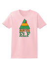 Matching Christmas Design - Elf Family - Sister Elf Womens T-Shirt-Womens T-Shirt-TooLoud-PalePink-X-Small-Davson Sales