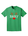 Matching Family Christmas Design - Reindeer - Baby Adult Dark T-Shirt by TooLoud-Mens T-Shirt-TooLoud-Kelly-Green-Small-Davson Sales