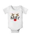 Matching Family Christmas Design - Reindeer - Baby Baby Romper Bodysuit by TooLoud-Baby Romper-TooLoud-White-06-Months-Davson Sales