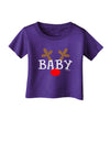 Matching Family Christmas Design - Reindeer - Baby Infant T-Shirt Dark by TooLoud-Infant T-Shirt-TooLoud-Purple-06-Months-Davson Sales