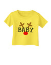 Matching Family Christmas Design - Reindeer - Baby Infant T-Shirt by TooLoud-Infant T-Shirt-TooLoud-Yellow-06-Months-Davson Sales