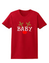 Matching Family Christmas Design - Reindeer - Baby Womens Dark T-Shirt by TooLoud-Womens T-Shirt-TooLoud-Red-X-Small-Davson Sales