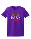 Matching Family Christmas Design - Reindeer - Baby Womens Dark T-Shirt by TooLoud-Womens T-Shirt-TooLoud-Purple-X-Small-Davson Sales