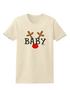 Matching Family Christmas Design - Reindeer - Baby Womens T-Shirt by TooLoud-Womens T-Shirt-TooLoud-Natural-X-Small-Davson Sales