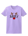 Matching Family Christmas Design - Reindeer - Baby Womens T-Shirt by TooLoud-Womens T-Shirt-TooLoud-Lavender-X-Small-Davson Sales