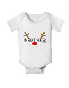 Matching Family Christmas Design - Reindeer - Brother Baby Romper Bodysuit by TooLoud-Baby Romper-TooLoud-White-06-Months-Davson Sales