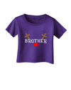 Matching Family Christmas Design - Reindeer - Brother Infant T-Shirt Dark by TooLoud-Infant T-Shirt-TooLoud-Purple-06-Months-Davson Sales