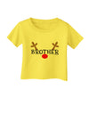 Matching Family Christmas Design - Reindeer - Brother Infant T-Shirt by TooLoud-Infant T-Shirt-TooLoud-Yellow-06-Months-Davson Sales