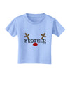 Matching Family Christmas Design - Reindeer - Brother Toddler T-Shirt by TooLoud-Toddler T-Shirt-TooLoud-Aquatic-Blue-2T-Davson Sales