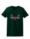 Matching Family Christmas Design - Reindeer - Brother Womens Dark T-Shirt by TooLoud-Womens T-Shirt-TooLoud-Forest-Green-Small-Davson Sales