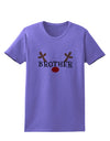 Matching Family Christmas Design - Reindeer - Brother Womens T-Shirt by TooLoud-Womens T-Shirt-TooLoud-Violet-X-Small-Davson Sales