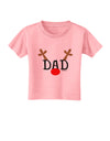 Matching Family Christmas Design - Reindeer - Dad Toddler T-Shirt by TooLoud-Toddler T-Shirt-TooLoud-Candy-Pink-2T-Davson Sales