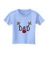 Matching Family Christmas Design - Reindeer - Dad Toddler T-Shirt by TooLoud-Toddler T-Shirt-TooLoud-Aquatic-Blue-2T-Davson Sales