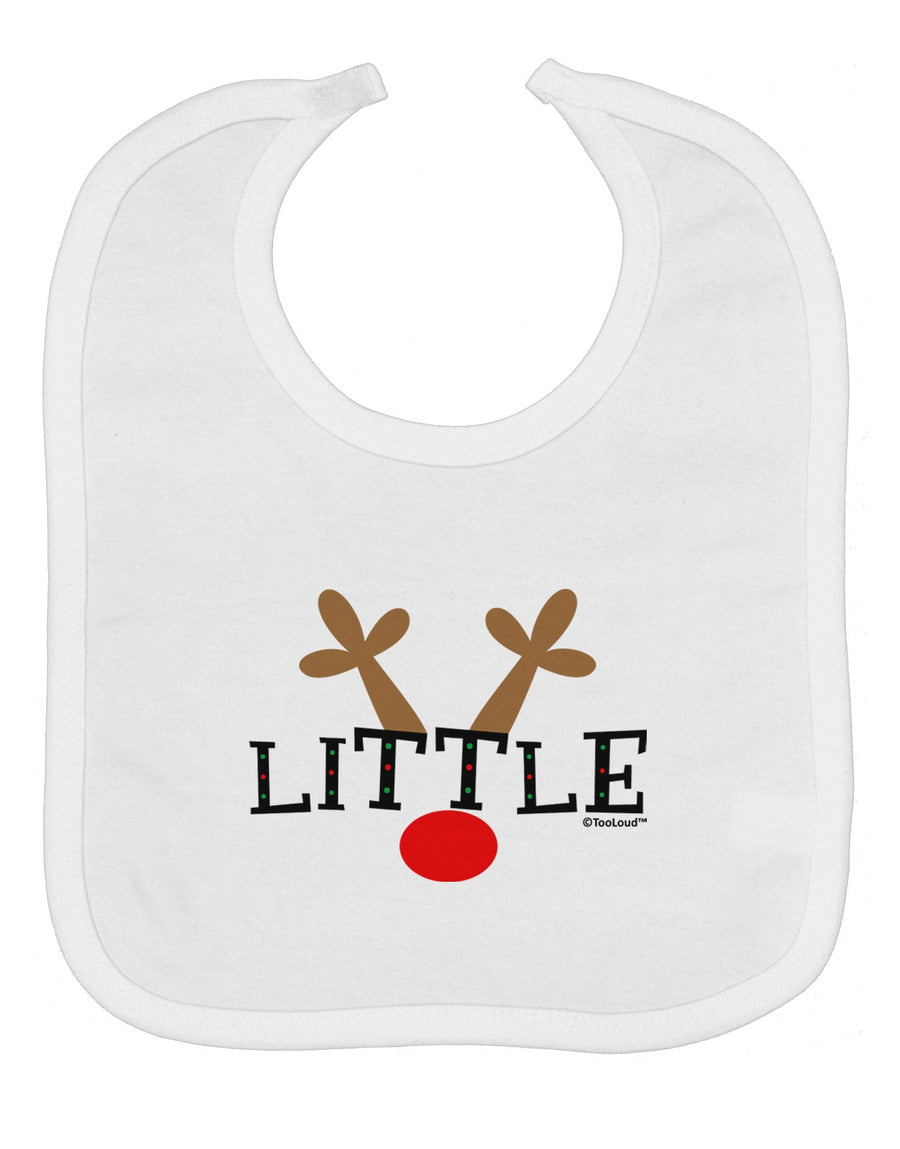 Matching Family Christmas Design - Reindeer - Little Baby Bib by TooLoud