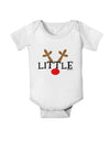 Matching Family Christmas Design - Reindeer - Little Baby Romper Bodysuit by TooLoud-Baby Romper-TooLoud-White-06-Months-Davson Sales