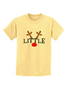 Matching Family Christmas Design - Reindeer - Little Childrens T-Shirt by TooLoud-Childrens T-Shirt-TooLoud-Daffodil-Yellow-X-Small-Davson Sales