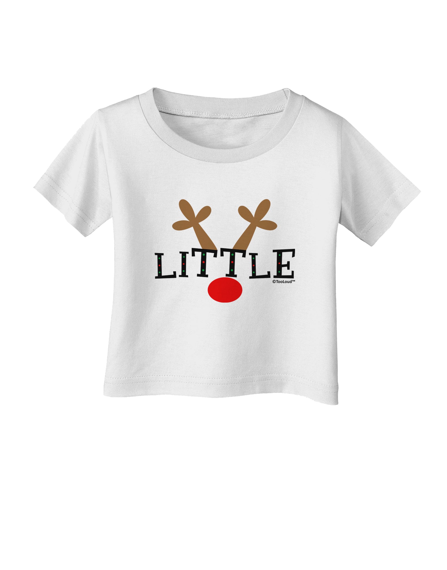 Matching Family Christmas Design - Reindeer - Little Infant T-Shirt by TooLoud-Infant T-Shirt-TooLoud-White-06-Months-Davson Sales