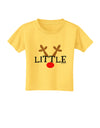 Matching Family Christmas Design - Reindeer - Little Toddler T-Shirt by TooLoud-Toddler T-Shirt-TooLoud-Yellow-2T-Davson Sales