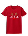 Matching Family Christmas Design - Reindeer - Little Womens Dark T-Shirt by TooLoud-Womens T-Shirt-TooLoud-Red-X-Small-Davson Sales