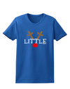Matching Family Christmas Design - Reindeer - Little Womens Dark T-Shirt by TooLoud-Womens T-Shirt-TooLoud-Royal-Blue-X-Small-Davson Sales
