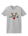 Matching Family Christmas Design - Reindeer - Little Womens T-Shirt by TooLoud-Womens T-Shirt-TooLoud-AshGray-X-Small-Davson Sales